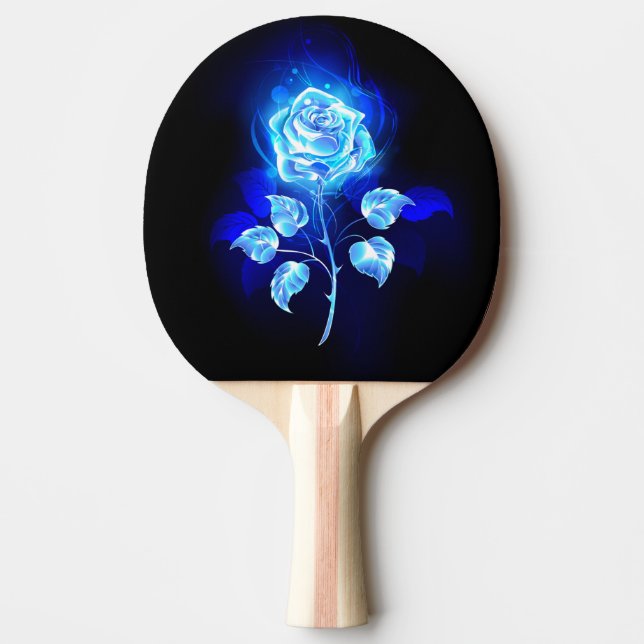 Pala De Ping Pong Rosa azul en llamas (Anverso)