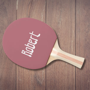 Pala De Ping Pong Rosa Dorado Nombre Moderno   Minimalista Moderno E