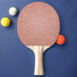 Pala De Ping Pong Rosa Gold: Purpurina rosa Rubor y espuma