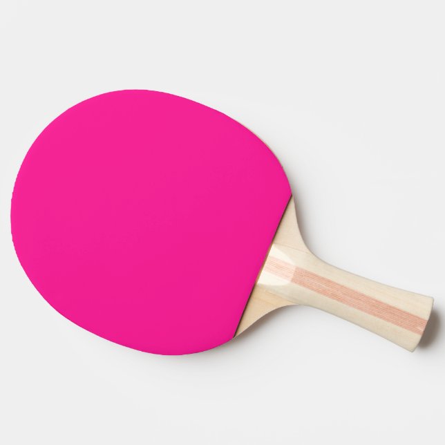 Pala De Ping Pong rosa profundo de color (Lateral)
