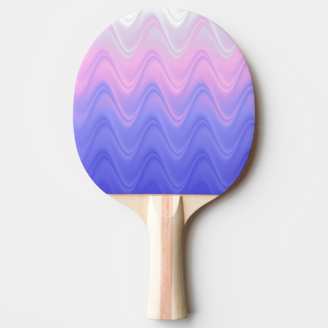 Pala De Ping Pong Rosa Púrpura Ondulado Abstracto (Anverso)