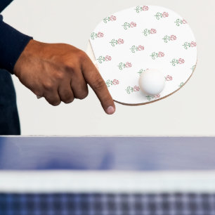 Pala De Ping Pong Rosas Rojas, Patrón De Rosas, Flores