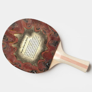 Pala De Ping Pong Rótulos de la Tierra
