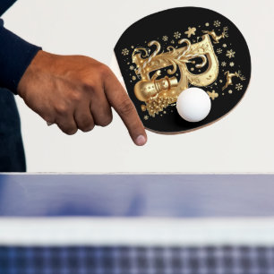 Pala De Ping Pong Royal Gold B Luxury Snowman Ping Pong Paddle