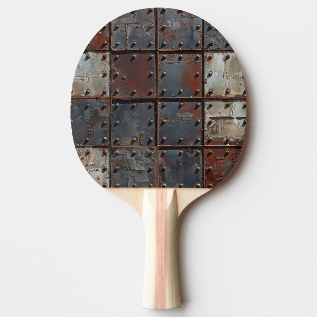 Pala De Ping Pong Rusty Metalizado Ping Pong Paddle (Anverso)