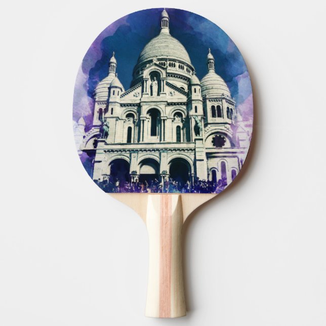 Pala De Ping Pong Sacré-Coeur Montmartre París Francia Arquitectura (Anverso)