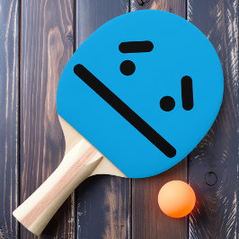 Pala De Ping Pong Sad Blank Face Blue Ping Pong Paddle