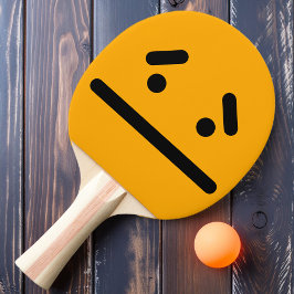 Pala De Ping Pong Sad Blank Face Naranja Ping Pong Paddle