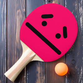 Pala De Ping Pong Sad Blank Face Ping Pong Paddle
