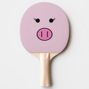 Pala De Ping Pong Sadie el cerdo rosado ~ Cute Girly Kawaii