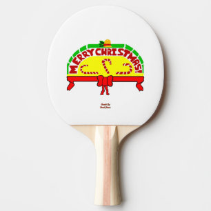 Pala De Ping Pong Saludos de Navidad Ping Pong Paddle