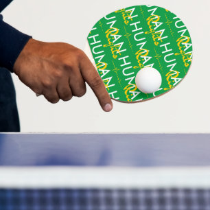Pala De Ping Pong Salvamento de los derechos humanos