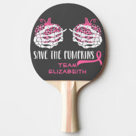 Pala De Ping Pong Salvar las calabazas Concienciación sobre el cánce