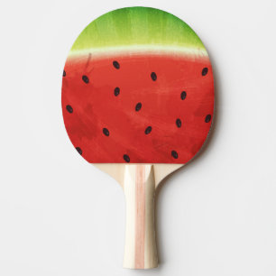 Pala De Ping Pong Sandía gigante divertida rebanada de acuarela lind