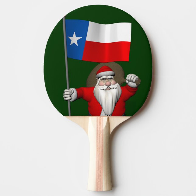 Pala De Ping Pong Santa Claus con el fin de Texas (Anverso)