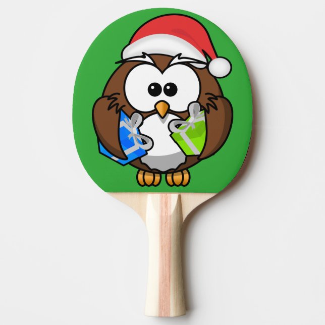 PALA DE PING PONG SANTA OWL (Anverso)