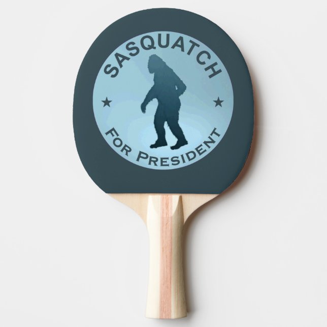 Pala De Ping Pong Sasquatch Para Presidente (Anverso)