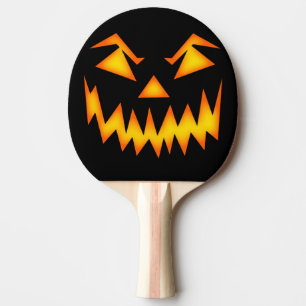 Pala De Ping Pong Scary Jack-o-Lantern