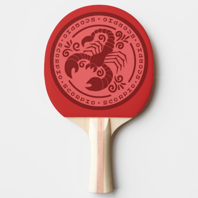 Pala De Ping Pong Scorpio Zodiac (Anverso)
