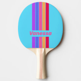 Pala De Ping Pong Sea Glass Pin Striped with Name