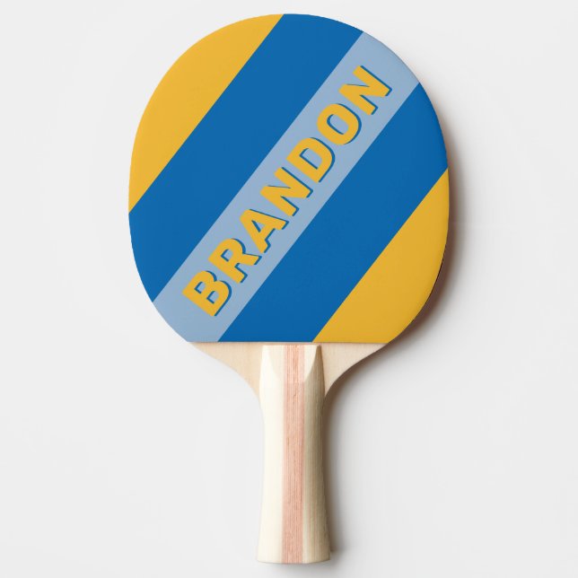 Pala De Ping Pong Seaside Bold Stristris with Name (Anverso)