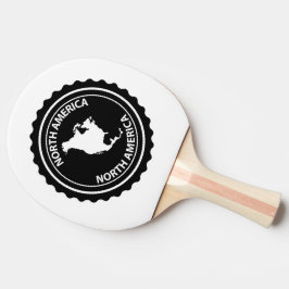 Pala De Ping Pong Sello de Norteamérica