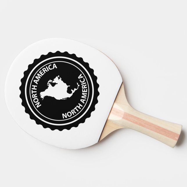 Pala De Ping Pong Sello de Norteamérica (Lateral)