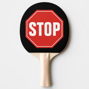 Pala De Ping Pong señal de STOP