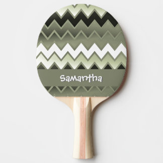 Pala De Ping Pong Sencillamente ZigZag - Verde oliva