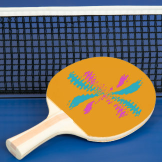 Pala De Ping Pong Sencillo Abstracto Patrón de desordenado de vuelo 