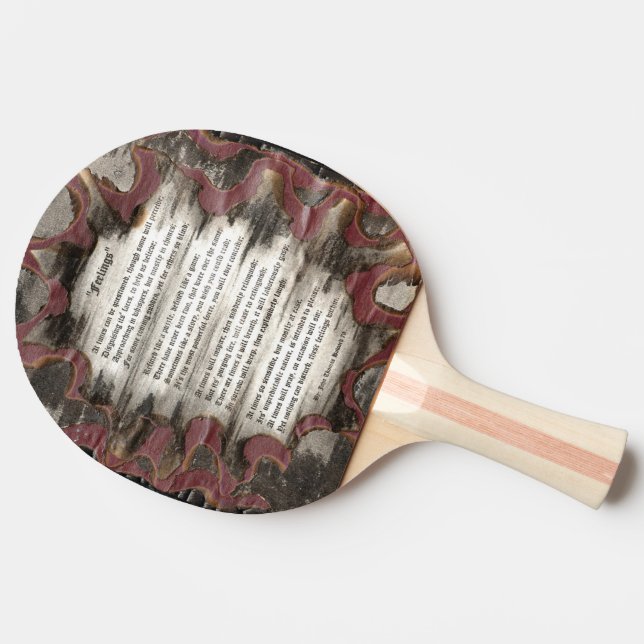 Pala De Ping Pong Sentimientos (Lateral)