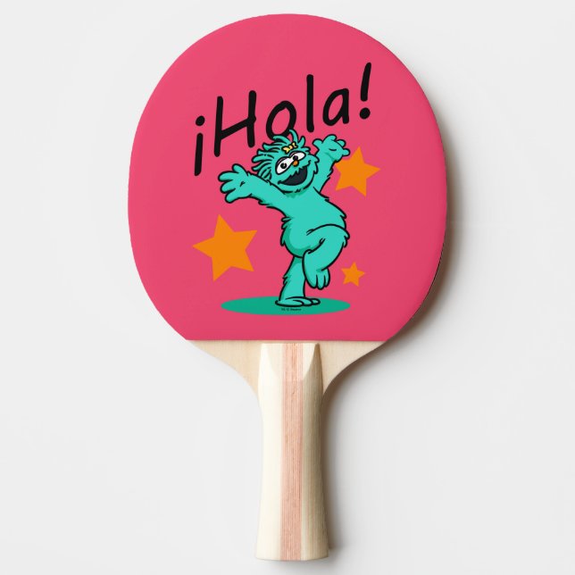 Pala De Ping Pong Sesame Street | ¡Hola! Rosita (Anverso)