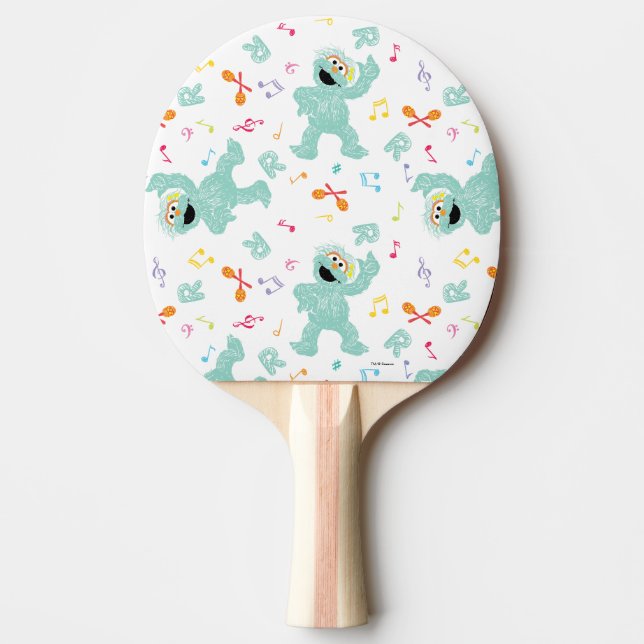 Pala De Ping Pong Sesame Street | Rosita Music Scribble Pattern (Anverso)
