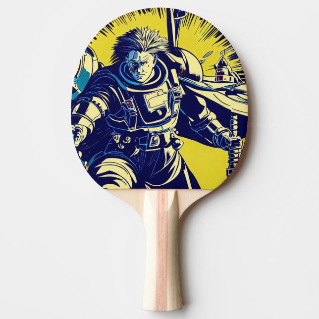 Pala De Ping Pong SF Anime Hero - Woodcut (1) (Anverso)