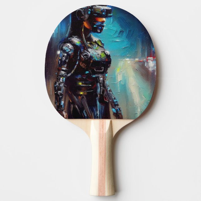 Pala De Ping Pong SF - Ciberpunk Hero (2) (Anverso)