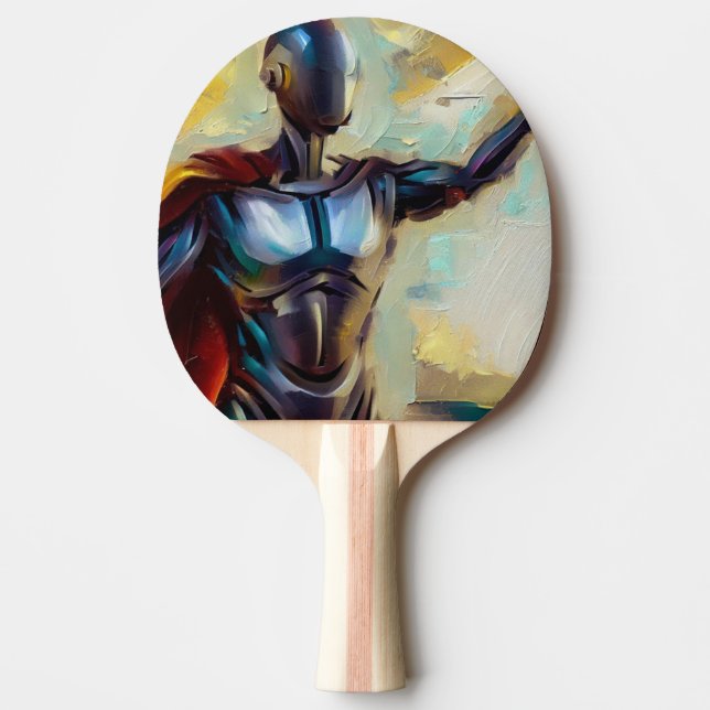 Pala De Ping Pong SF - Héroe de inteligencia artificial (4) (Anverso)