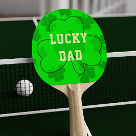 Pala De Ping Pong Shamrock Lucky Irish Clover Green Ping Pong Paddle