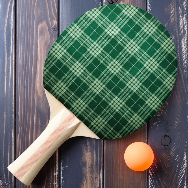 Pala De Ping Pong Shamrock Plaid (Subido por el creador)
