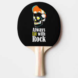 Pala De Ping Pong Siempre iluminado con rock