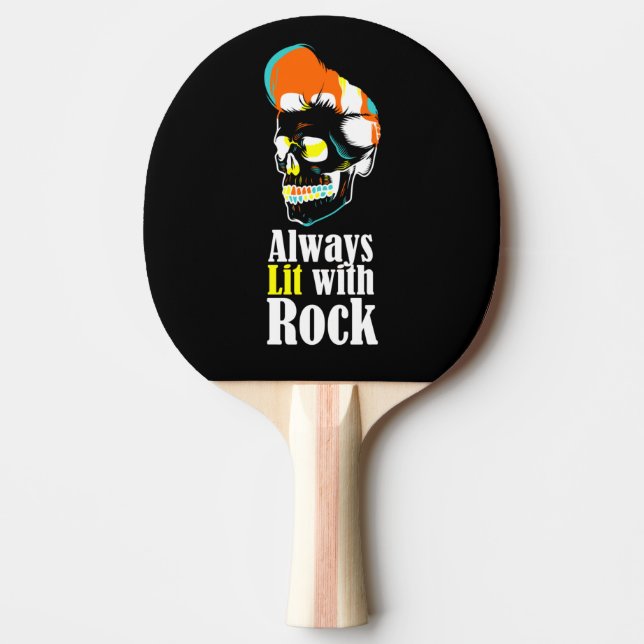 Pala De Ping Pong Siempre iluminado con rock (Anverso)