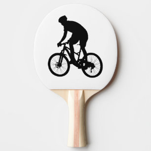 Pala De Ping Pong Silueta de bicicleta de montaña - Elija color de 