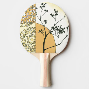 Pala De Ping Pong Silueta escasa del árbol de Megan Meagher
