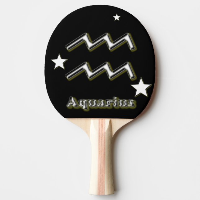 Pala De Ping Pong Símbolo acuario (Anverso)