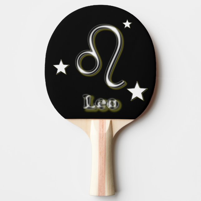 Pala De Ping Pong Símbolo de Leo (Anverso)