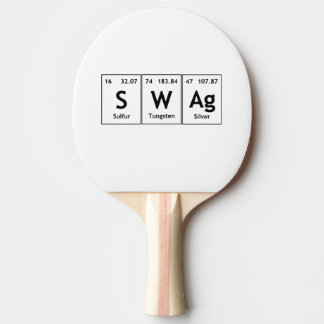 Pala De Ping Pong Símbolo de química de palabra de elemento periódic