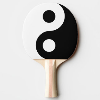 Pala De Ping Pong Símbolo de Yang negro personalizable