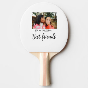 Pala De Ping Pong simple minimal mejor nombre de amigos añadir texto