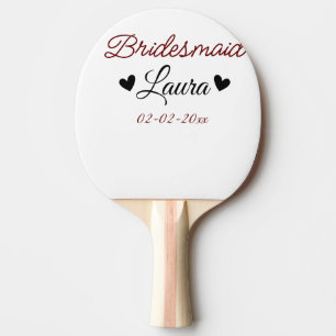 Pala De Ping Pong Simple regalo de dama de honor minimalista añadir