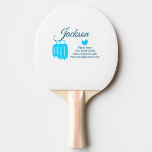 Pala De Ping Pong Simple y mínimo añadir el nombre de texto lugar de