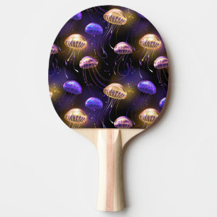 Pala De Ping Pong Sin soldadura con medusas brillantes